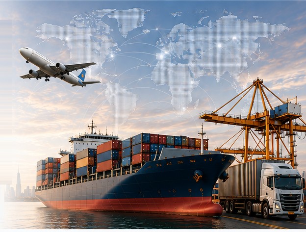 International trade by air, sea and road